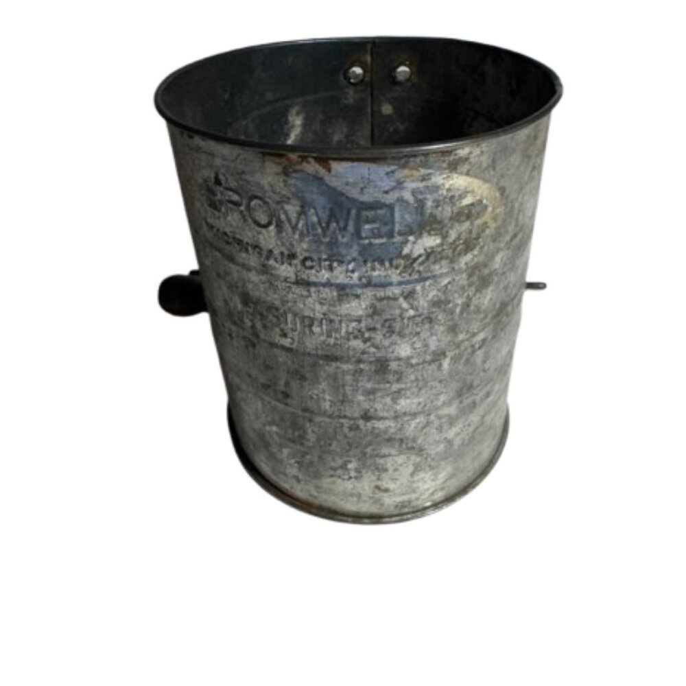 Vintage Bromwell's Metal Flour Sifter Hand Crank Handle #1443